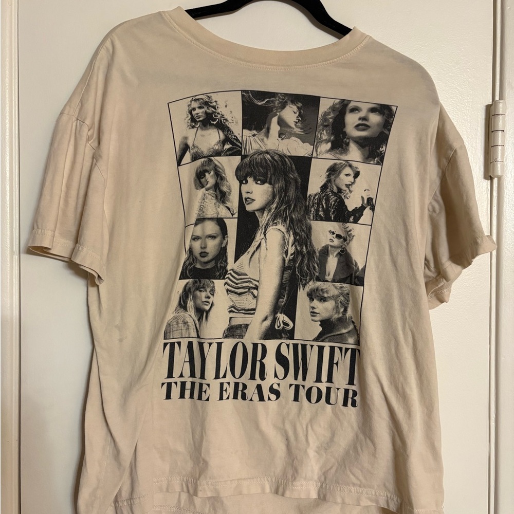 Taylor Swift The Eras Tour Beige Tee Size S
